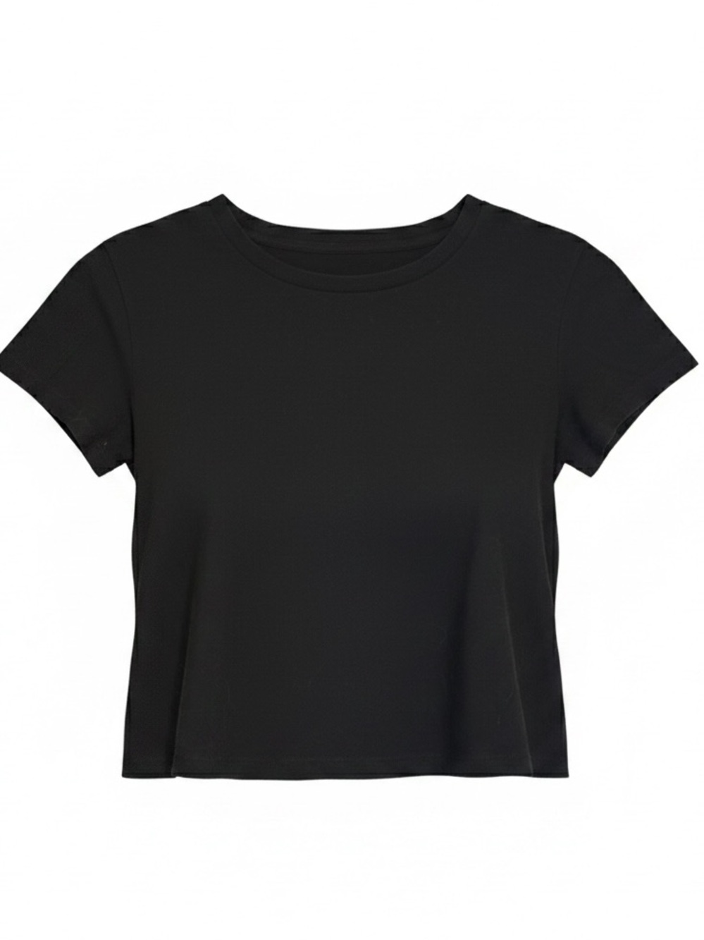 Universal Thread Women's T-Shirt Size S Black Solid Crew Neck Short Sleeve